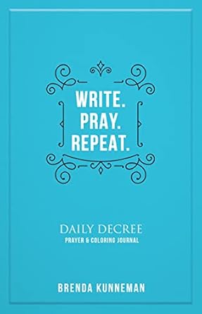 write pray repeat an interactive journal for writing your own biblical declarations 1st edition brenda