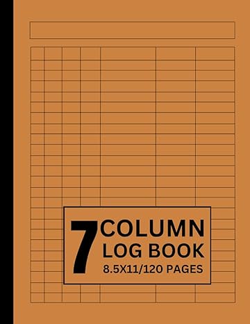 customizable log book 7 columns seven columns multipurpose log book daily log book for small business