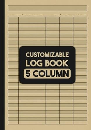 customizable log book versatile 5 column tracker for income expenses orders inventory accounting ledger sales