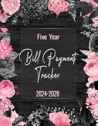 five year bill payment tracker simple monthly bill payments checklist organizer planner monthly bill planner