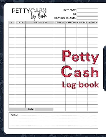petty cash log book daily cash flow log book petty cash large ledger book simple petty cash expenses and