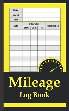 mileage log book car tracker for business auto driving record books for taxes vehicle expense size 5 8 inches
