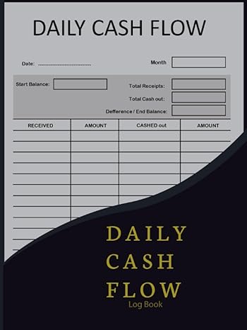 daily cash flow log book simple money management and finance ledger book for keeping track of your income 1st