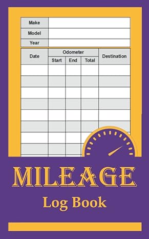 mileage log book vehicle business log book for taxes / 130 pages 1st edition boudiaf y publishing