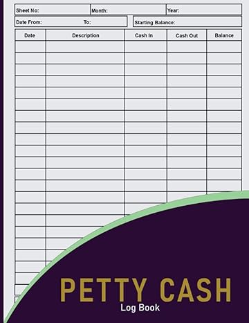 petty cash log book streamline expense tracking with our comprehensive record organizer large print format 8