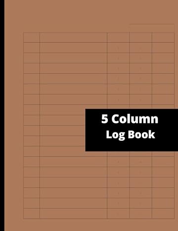 5 column log book customizable 5 column notebook multipurpose record logbook 1st edition enjoykel log