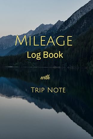 mileage log book vehicle mileage journal for business or personal taxes / automotive daily tracking miles