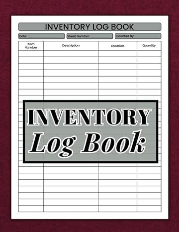 inventory log book inventory spreadsheet organizer for small business 1st edition blanche n. leah