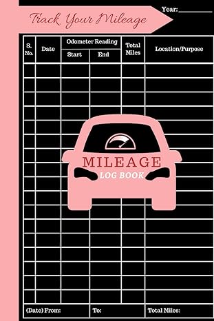 track your mileage a log book to record work related travels for tax deductions and reimbursements 1st
