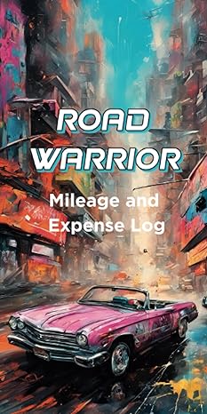 road warrior auto mileage log book for taxes tracks expenses too tracks more trips for your money over 670