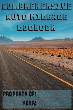 mileage log books mileage log book taxes for any year gas consumption business expenses tracker log book 1st