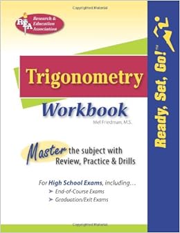 trigonometry workbook trade edition mel friedman 0738604550, 9780738604558