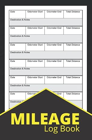 mileage log book car and vehicle mileage log book for business and taxes small 1st edition easy street books