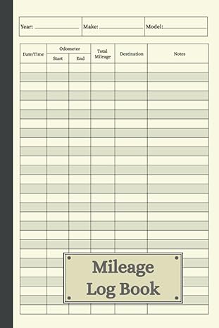mileage log book effortlessly manage your vehicle expenses and stay organized for tax season with this