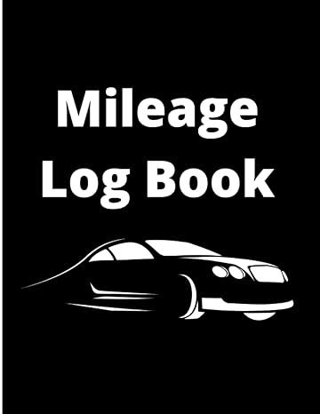 mileage log book car tracker for business auto driving record books for taxes and vehicle expenses ideal for