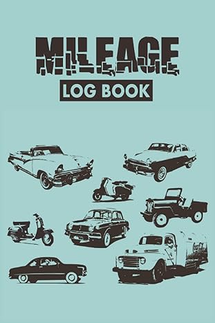 mileage log book keep tracking vehicle miles journal for cars and trucks automotive record book for business