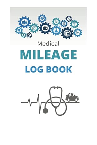 mileage tracker log book medical theme milage log notebook for taxes and expense 6 x 9 1st edition ronchetti