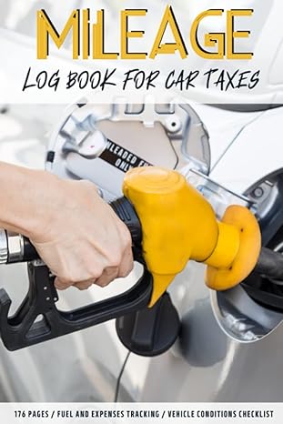 mileage log book for car taxes / 176 pages / fuel and expenses tracking / vehicle conditions checklist taxes