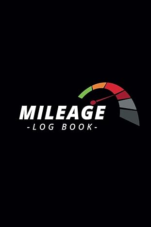 mileage log book funny professional black mileage and expense log book for taxes for self employed business