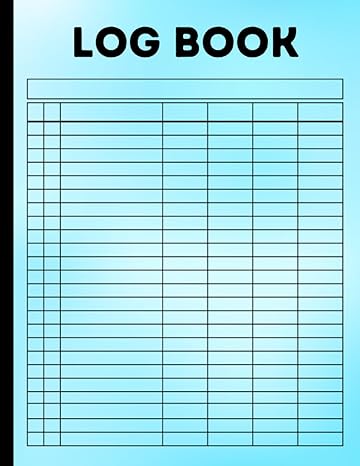 log book large multipurpose with 7 columns to track daily activity small business income and expenses