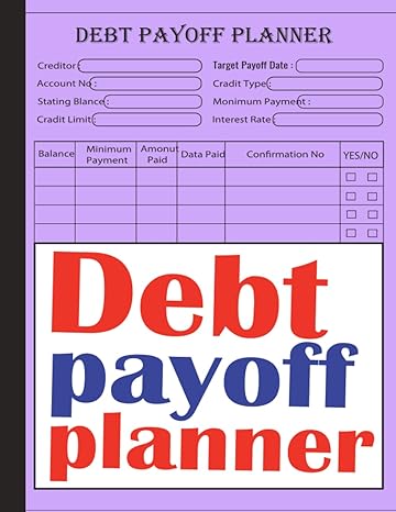 debt payoff planner log book for paying off your debts manage your credit card log book to control your