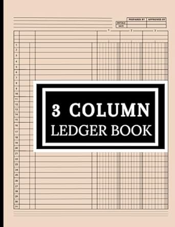 3 column ledger book simple accounting log book for bookkeeping and financial planning 1st edition hazal rose
