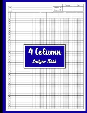 4 column ledger book columnar pad journal notebook for bookkeeping income and expense log book for home 1st