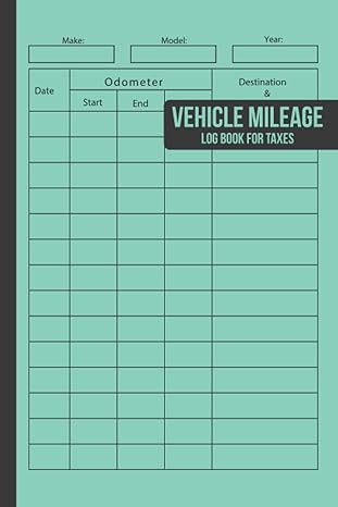 vehicle mileage log book for taxes mileage log book for car to track and record taxes car tracker for
