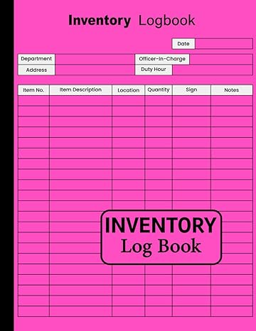 inventory log book small business for inventory tracking helps you with stock management of stock record book