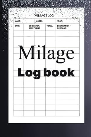 milage log book record business/personal travel 1st edition busyb t b0c5g7d848