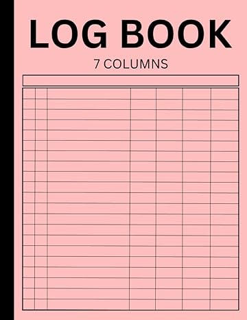 log book 7 columns log book for income and expenses accounts inventory orders mileage vehicle maintenance