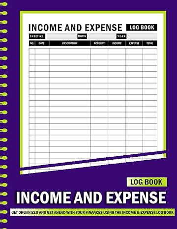 income and expense log book business expense and spending tracker notebook bookkeeping record book for small
