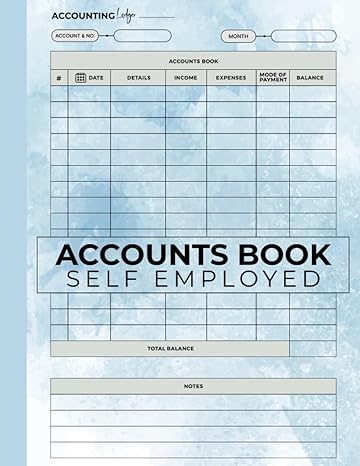 accounts book self employed accounting book simple income and expenses log book for small business business