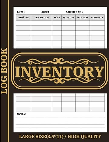 inventory log book inventory log book small business 1st edition wafaa.wz book
