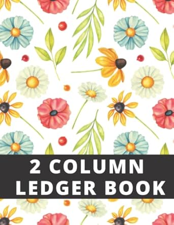 2 column ledger book watercolor flowers ledger books for bookkeeping financial accounting ledger book with 2