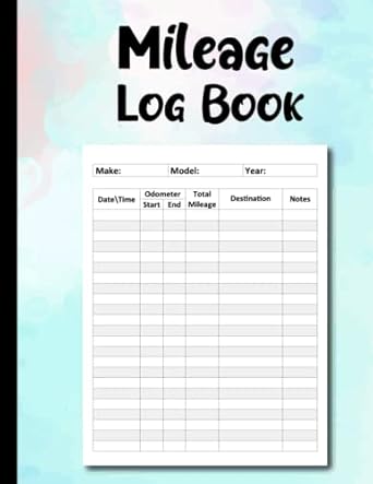 mileage log book car tracker for business track your daily mileage auto driving record books for taxes 1st