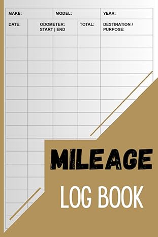 mileage log book vehicle mileage tracker to record and track your daily mileage for taxes/ ideal for self