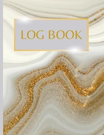 multipurpose log book 7 columns customise to suit your requirements premium white marble gold design track
