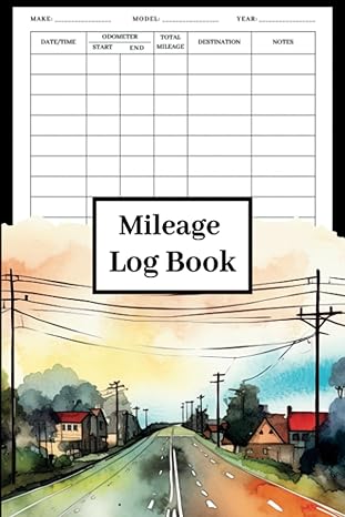 mileage log book car mileage tracker for personal or business taxes 6 x 9 inches 120 pages 1st edition kay
