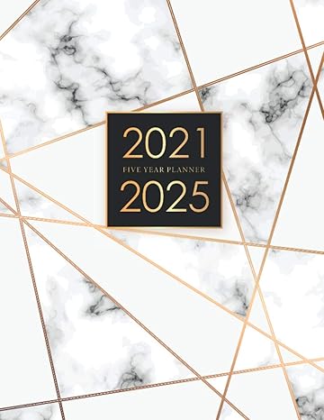 5 year monthly planner 2021 2025 marble cover 60 months calendaryearly 5 year appointment calendar five year