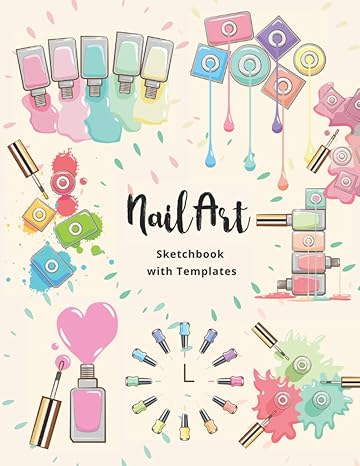 nail art sketchbook blank nail art practice templates and design charts 1st edition pashartio 979-8698944683