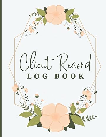 daily client tracker notebook for all types of client based businesses includes numbered pages and index