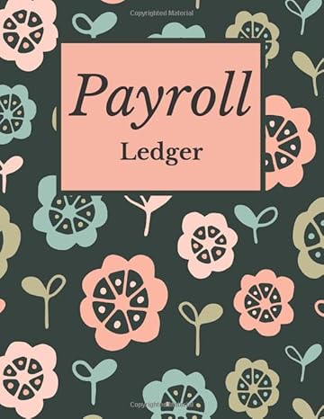 payroll leger floral te papa green 7 column payroll log book for recording employee payroll expense 1st