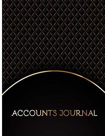 accounts journal financial accounting journal 8 5x11 100pages for track income and expenses credits and debit