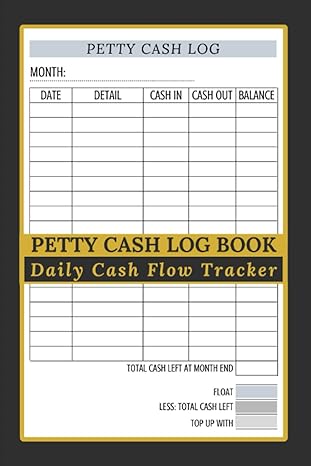 petty cash log book daily cash flow tracker mini accounting ledger book for business accounts and bookkeeping