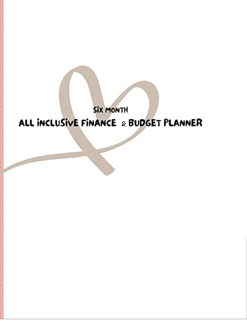 rainbow trail stripe six month all inclusive finance and budget planner 8 5x11 181 pages monthly budget