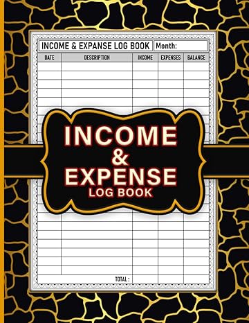 income and expense log book monthly income and expense record book for your personal finance with leopard