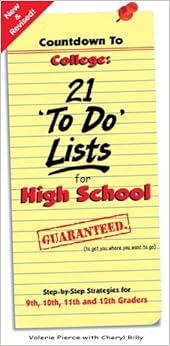 countdown to college 21 to do lists for high school step by step strategies for 9th 10th 11th and 12th