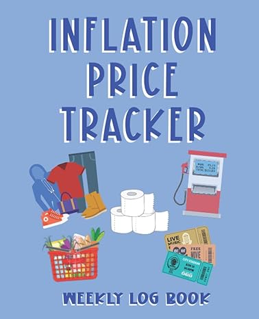 inflation price tracker weekly log book track your rising food gas costs and household budget expenses and