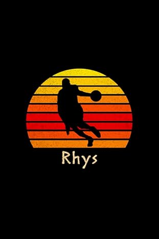 rhys name gift personalized basketball notebook planner to do list journal for sport lovers 120 pages 6x9